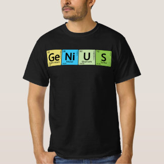 Ge-Ni-U-S Genius – 要素周期表要素t Tシャツ
