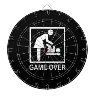 Ge Over Mom Black おもしろい and White Pictogram（白黒絵文字で ダーツボード