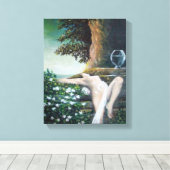 GEA、マートルと水 キャンバスプリント (インサイチュ (ウッドフロア))