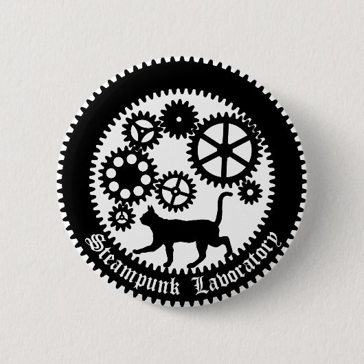 Gear Cat 缶バッジ (正面)