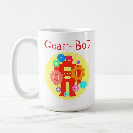 Gear Robot コーヒーマグカップ (左)