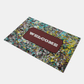 Geared Toward Abstract Art Design Lover ドアマット (アングル)