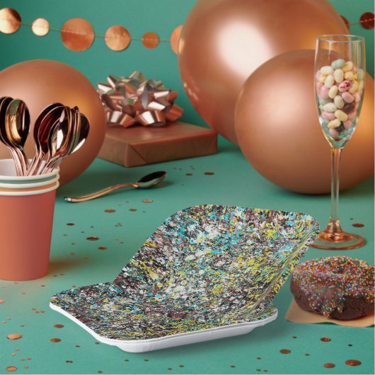 Geared Toward Abstract Art Design Lover ペーパープレート (複数)