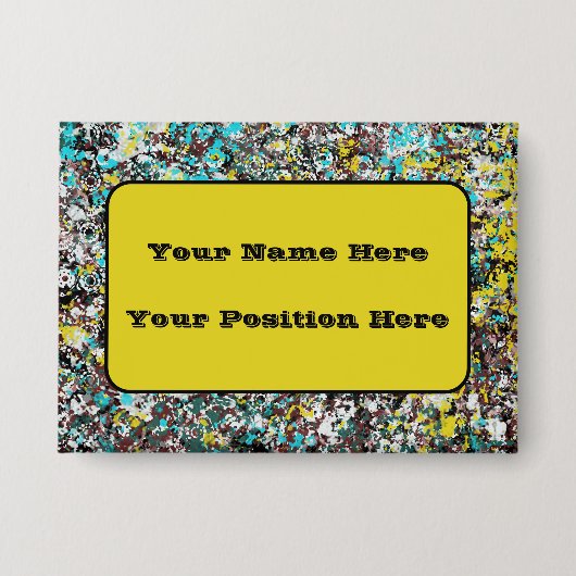 Geared Toward Abstract Art Design Lover 缶バッジ (正面)