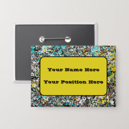 Geared Toward Abstract Art Design Lover 缶バッジ