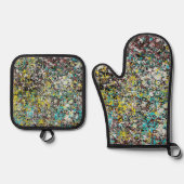 Geared Toward Abstract Art Design Lover  鍋つかみ&鍋敷きセット (正面)