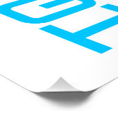 Gearheadプロファイルシルエット ポスター (コーナー)