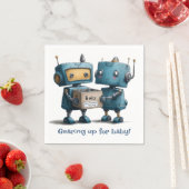 Gearing Up for Robot -ベビーベビーシャワー スタンダードカクテルナプキン (インサイチュ)