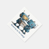 Gearing Up for Robot -ベビーベビーシャワー スタンダードカクテルナプキン (角)
