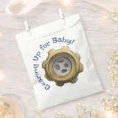 Gearing Up for Robot -ベビーベビーシャワー フェイバーバッグ (クリップ留めされた状態)