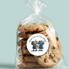 Gearing Up for Robot -ベビーベビーシャワー ラウンドシール