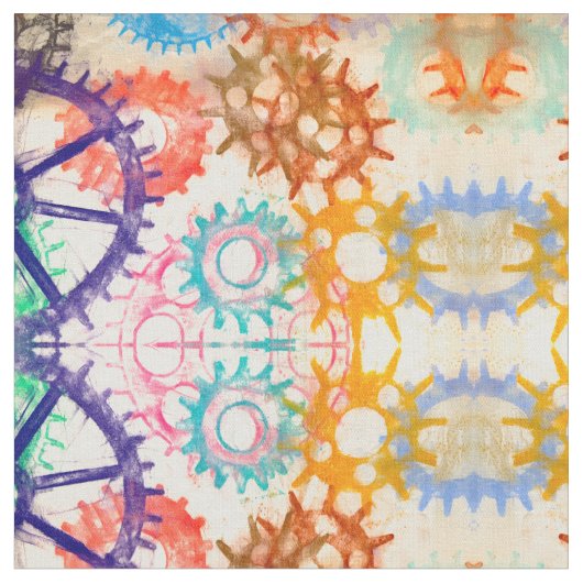 Gearing Up the Pastels ファブリック (クローズアップ)