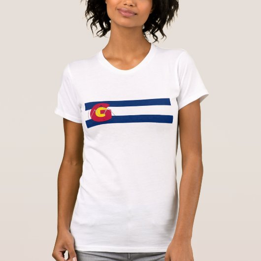 Gearistコロラド州の旗のワイシャツ-女性 Tシャツ (正面)
