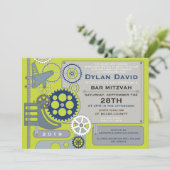 GEARS バー バット ミッツヴァー 招待状 (スタンド正面)