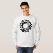 Gearwheelの人の基本的な長袖のTシャツ Tシャツ (正面フル)