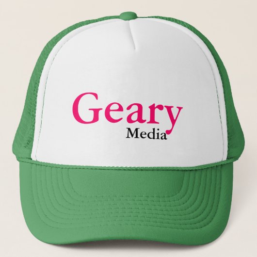 Geary媒体のトラック運転手の帽子 キャップ (正面)