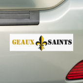 GEAUXの聖者のバンパーステッカー バンパーステッカー (車上)