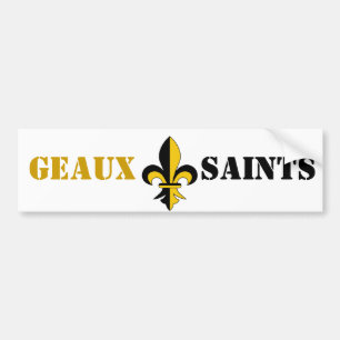 GEAUXの聖者のバンパーステッカー バンパーステッカー