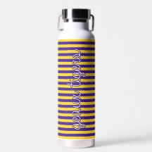Geaux Tigers Striped LSU Tumbler – Water Bottle