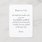 Gebedskaartje Beschermengel Kaulbach Nederlands 名刺 (裏面)