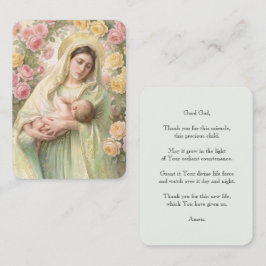 Gebedskaartje Madonna Met Kind Engels 名刺