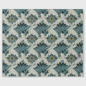 Geblümtes Steinmosaik ラッピングペーパー (フラット)