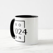 Geburtsjahr 2024 Tasse マグカップ (正面左)