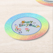 Geburtstag  ラウンドペーパーコースター (アングル)