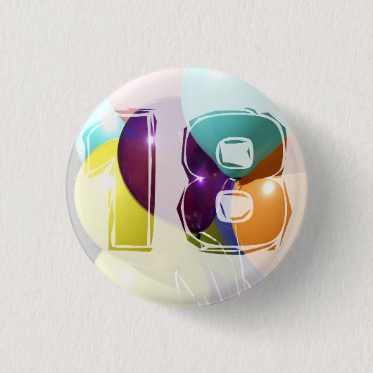 Geburtstag 18 缶バッジ (正面)