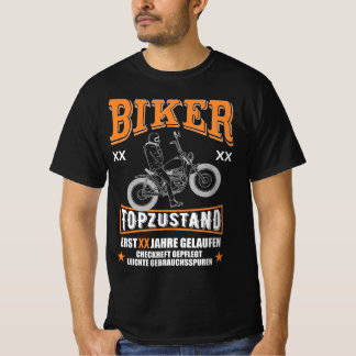 Geburtstag Mann Biker Geschenk Motorrad Alter Jahr Tシャツ