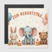 Geburtstagsfreude mit tierischen Freunden (正面/裏面)