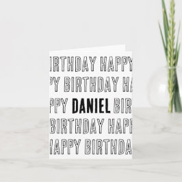 Geburtstagskarte mit Name (3-6 Buchstaben) カード