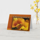 geburtstagswnsche – ドイツ語ハッピーバースデー カード (黄色い花)