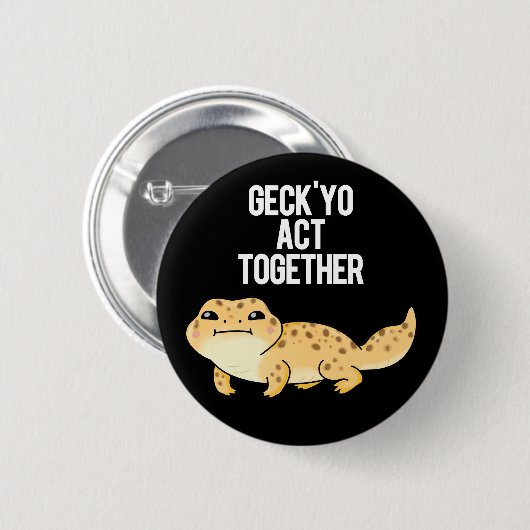 Geck Yo Act Togetko Pun Dark BGおもしろいと共演 缶バッジ (正面&裏面)