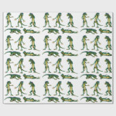 Geckoおもしろいギフトラップ任意の大事な行事 ラッピングペーパー (フラット)