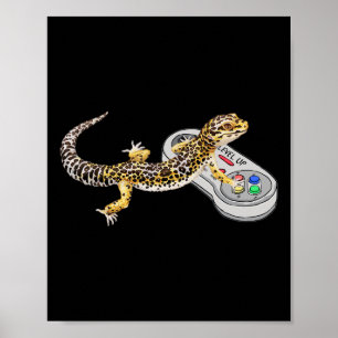 Geckoの遊ビデオゲームリザード& Reptiles Gam ポスター