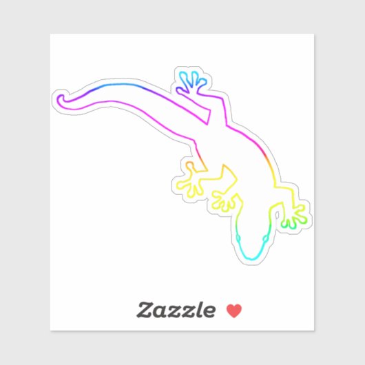 GECKOカラー数々のアウトライン シール (シート)