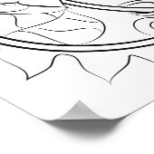 Geckoスケッチ大人カラーリングポスター ポスター (角)