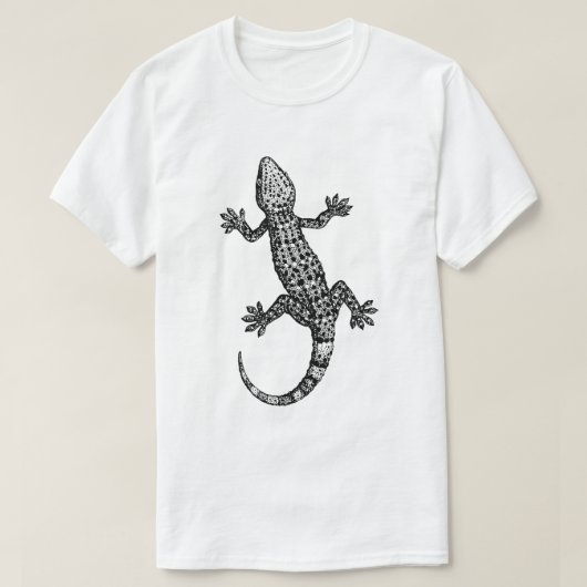 GECKO予測できなデザインイラストレーション Tシャツ (デザイン正面)