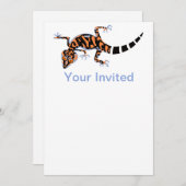 Gecko – 絶滅危惧種 – 招待 招待状 (正面/裏面)