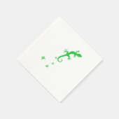 Gecko Footprint爬虫類リザードペットギフト スタンダードカクテルナプキン (角)