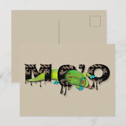 Gecko inハワイ ポストカード (正面/裏面)