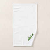Gecko Lizard Design Monogrammed バスタオルセット (ハンドタオル)