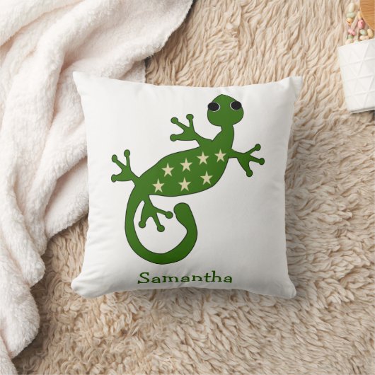 Gecko Lizard Design Personalised クッション (ブランケット)