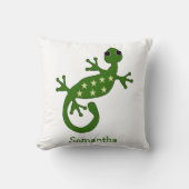 Gecko Lizard Design Personalised クッション (正面)