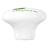 Gecko Lizard Design Personalised セラミックノブ (側面)