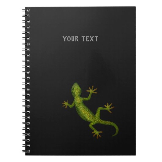 Gecko Notebookとテキスト（またはテキストなし） ノートブック (正面)