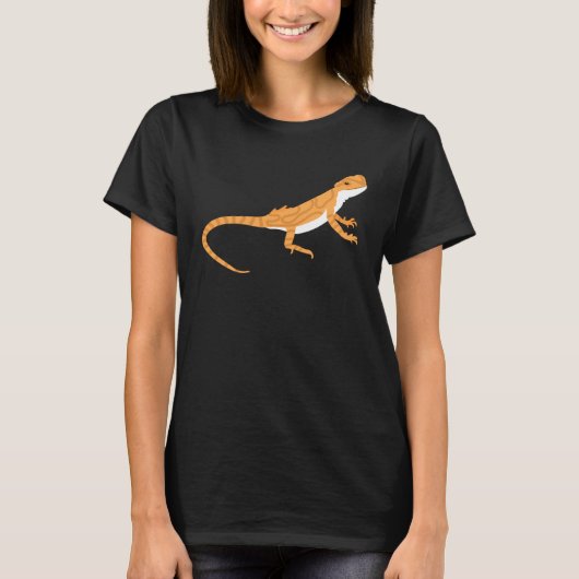 Gecko Salamander Friend Animal Love Tシャツ (正面)