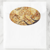Gecko Spiral Twins 楕円形シール (バッグ)