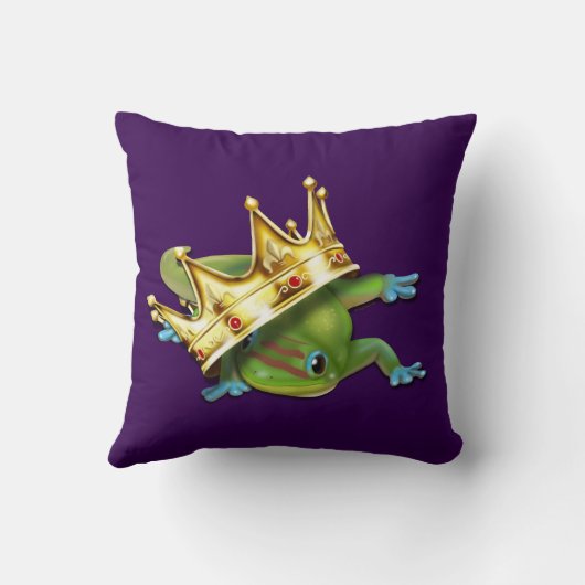 Gecko with crown クッション (裏面)